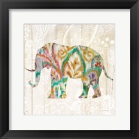 Boho Paisley Elephant II v2 Fine Art Print