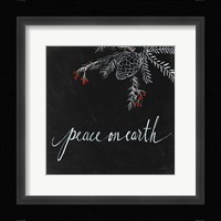 Cardinal Chalkboard V Framed Print