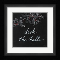 Cardinal Chalkboard IV Framed Print