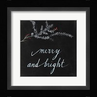 Cardinal Chalkboard III Framed Print