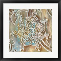 Henna III Blue Fine Art Print