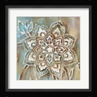 Henna II Blue Framed Print