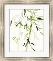 Bamboo Leaves V Green Fine Art Print