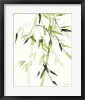 Bamboo Leaves V Green Fine Art Print