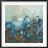 Blue and Bronze Dots VII Fine Art Print