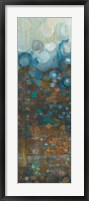 Blue and Bronze Dots IV Fine Art Print