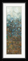 Blue and Bronze Dots VI Framed Print