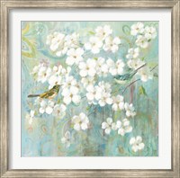 Spring Dream II Teal Bird Fine Art Print