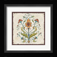Mediterranean Flair III Framed Print