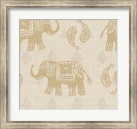 Elephant Caravan Patterns I Fine Art Print