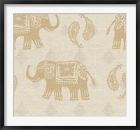 Elephant Caravan Patterns I Fine Art Print