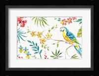 Tropical Oasis II White Fine Art Print