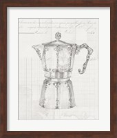 Authentic Coffee III White Gray Fine Art Print