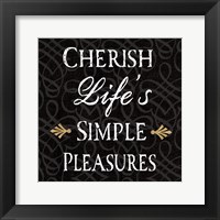 Inspirational Collage II on Black Framed Print