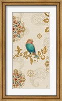 Bird Rainbow Blue Panel Fine Art Print