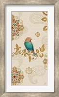 Bird Rainbow Blue Panel Fine Art Print
