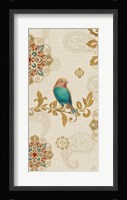 Bird Rainbow Blue Panel Fine Art Print