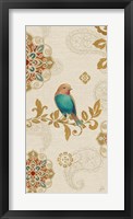 Bird Rainbow Blue Panel Fine Art Print