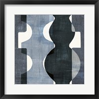 Geometric Deco II BW Framed Print