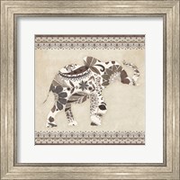 Boho Elephant I Neutral Fine Art Print