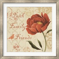 Faith Family Friends Sq Fine Art Print