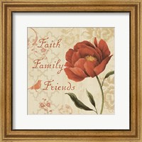 Faith Family Friends Sq Fine Art Print