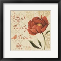 Faith Family Friends Sq Framed Print