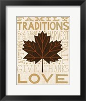 Family Tree Leaf I Framed Print