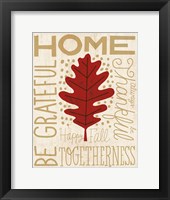 Family Tree Leaf II Framed Print