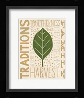 Family Tree Leaf IV Framed Print
