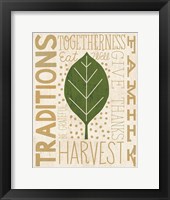 Family Tree Leaf IV Framed Print