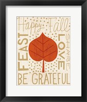 Family Tree Leaf III Framed Print