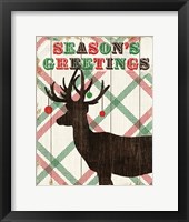 Simple Living Holiday Deer Framed Print