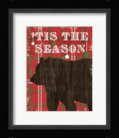 Simple Living Holiday Bear Framed Print