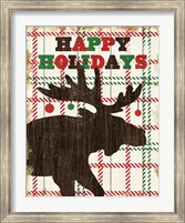 Simple Living Holiday Moose Fine Art Print
