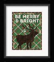 Simple Living Holiday Be Merry Framed Print