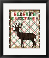 Simple Living Holiday Seasons Greetings Framed Print