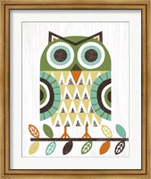 Folk Lodge Owl Earth Fine Art Print