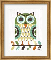 Folk Lodge Owl Earth Fine Art Print