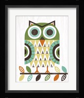 Folk Lodge Owl Earth Fine Art Print