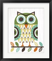 Folk Lodge Owl Earth Fine Art Print