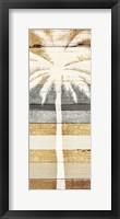 Beachscape Palms IV Gold Neutral Framed Print