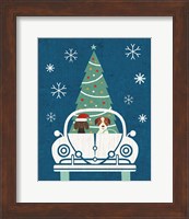 Holiday on Wheels XIII Navy Fine Art Print