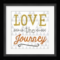 Mod Triangles Love the Journey Retro Fine Art Print