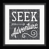 Mod Triangles Seek Adventure Fine Art Print