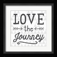 Mod Triangles Love the Journey Fine Art Print