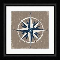 Nautical Compass Framed Print