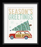 Holiday on Wheels II v2 Framed Print
