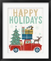 Holiday on Wheels III v2 Framed Print