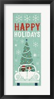 Holiday on Wheels XIII Panel-1 Framed Print